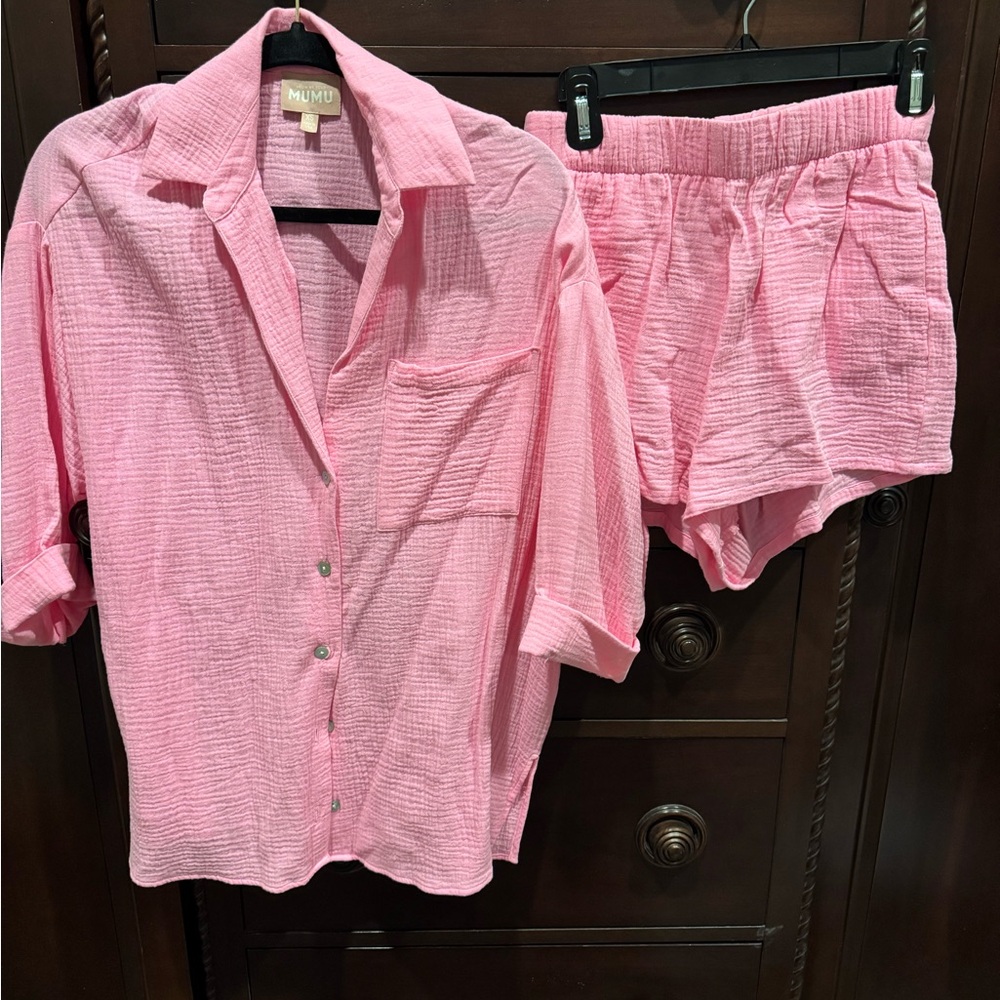 Show Me Your MuMu Pink Short Set!